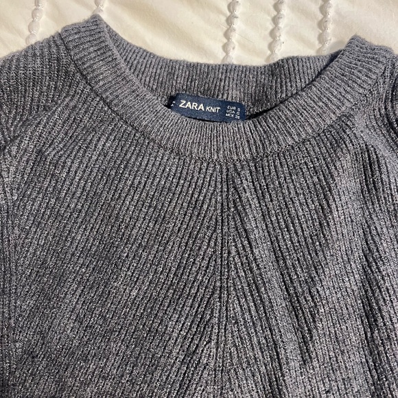 Zara dark grey knit sweater - Picture 2 of 3